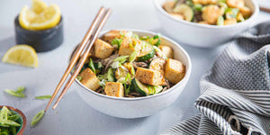 Lemon Pepper Tofu Salad