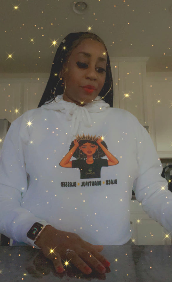 LaJuiceQ Black Beautiful Blessed Hoodie