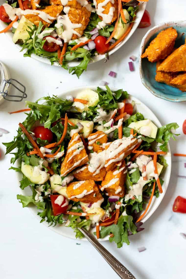Buffalo Tempeh Salad