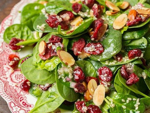 Cranberry Almond Spinach Salad